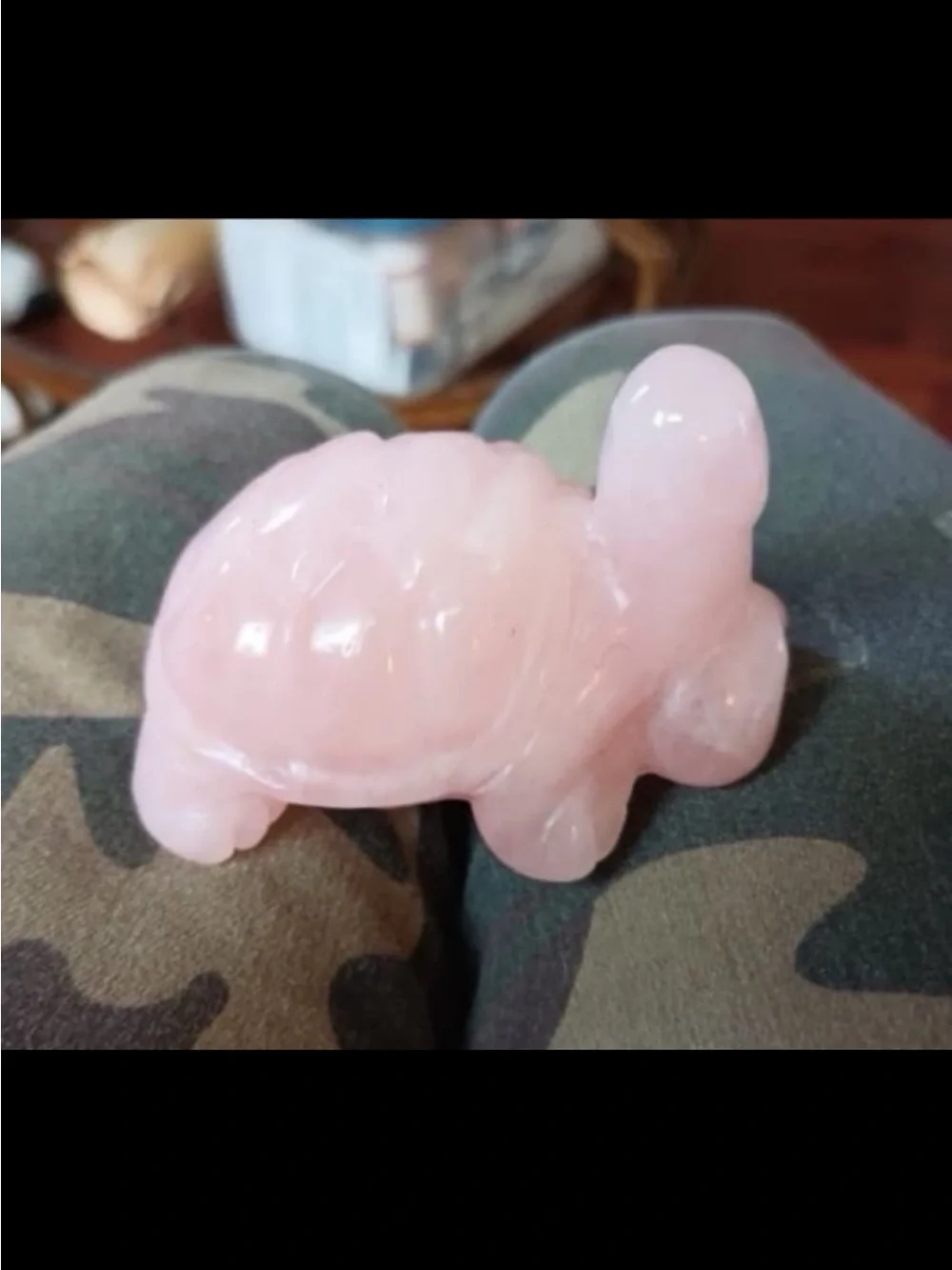 Rose Quartz Ding Ding Turtle